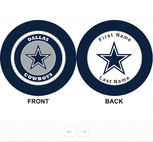 Dallas Cowboys Ball Marker Poker Chip – CUSTOM